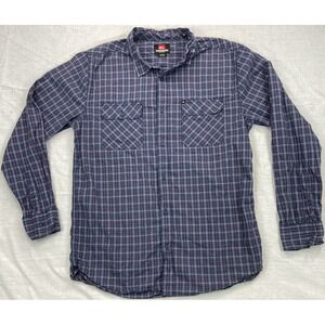 Quiksilver  Button Up Shirt Mens XL Multicolor Check Casual‎ Adult